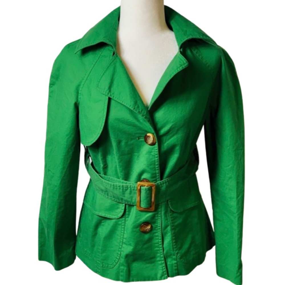 Vintage Rafaela Green Cotton Jacket